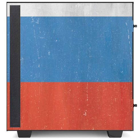 Russian Flag Distressed NZXT H510 Compact ATX Mid-Tower Case Skin